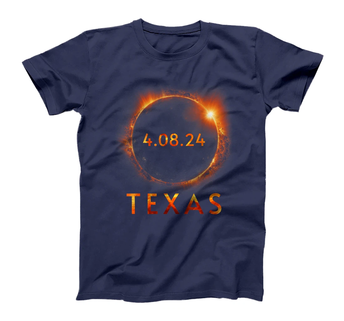 Texas Total Solar Eclipse April 8 2024 Texas Solar Eclipse T-Shirt