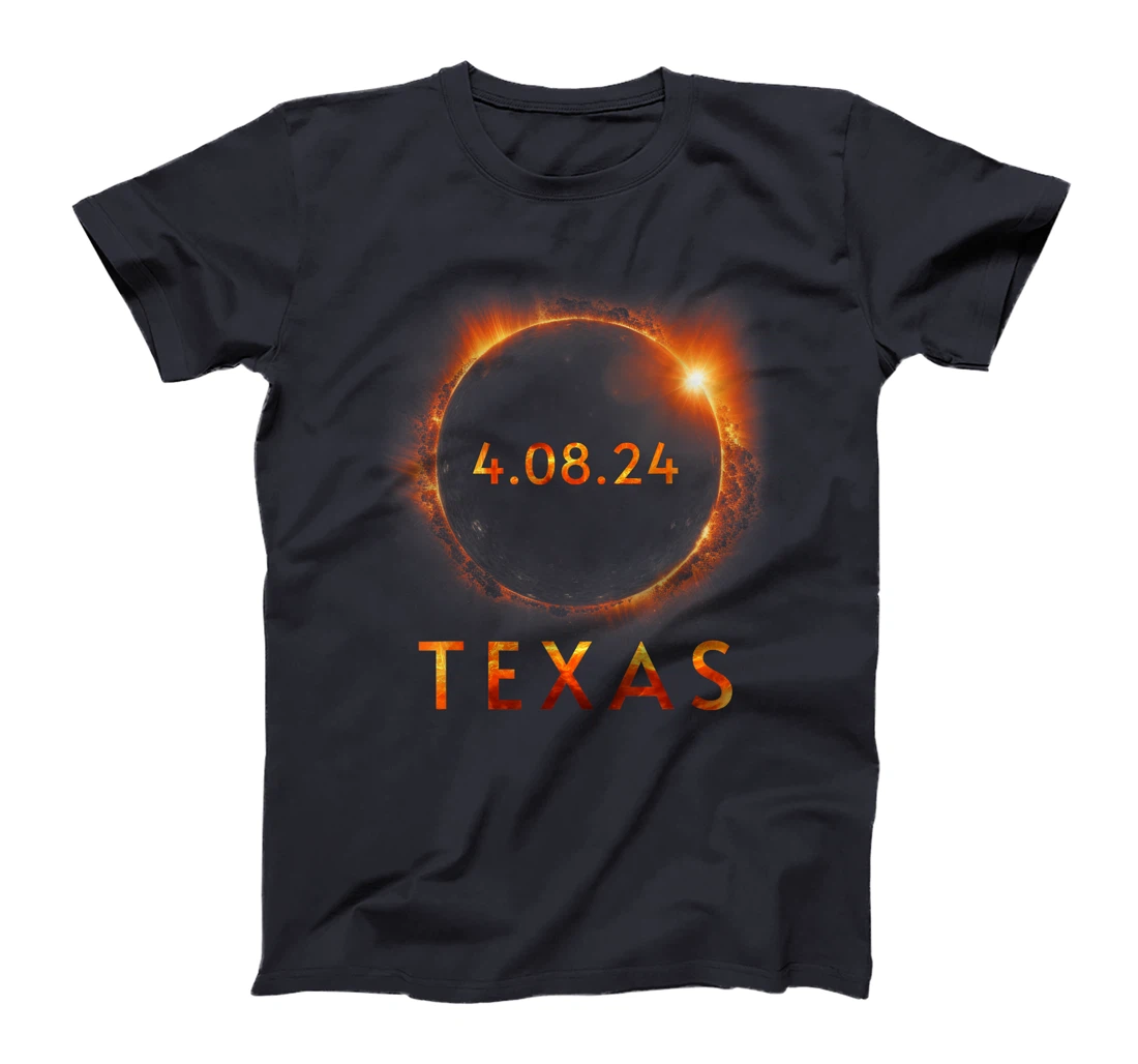 Texas Total Solar Eclipse April 8 2024 Texas Solar Eclipse T-Shirt
