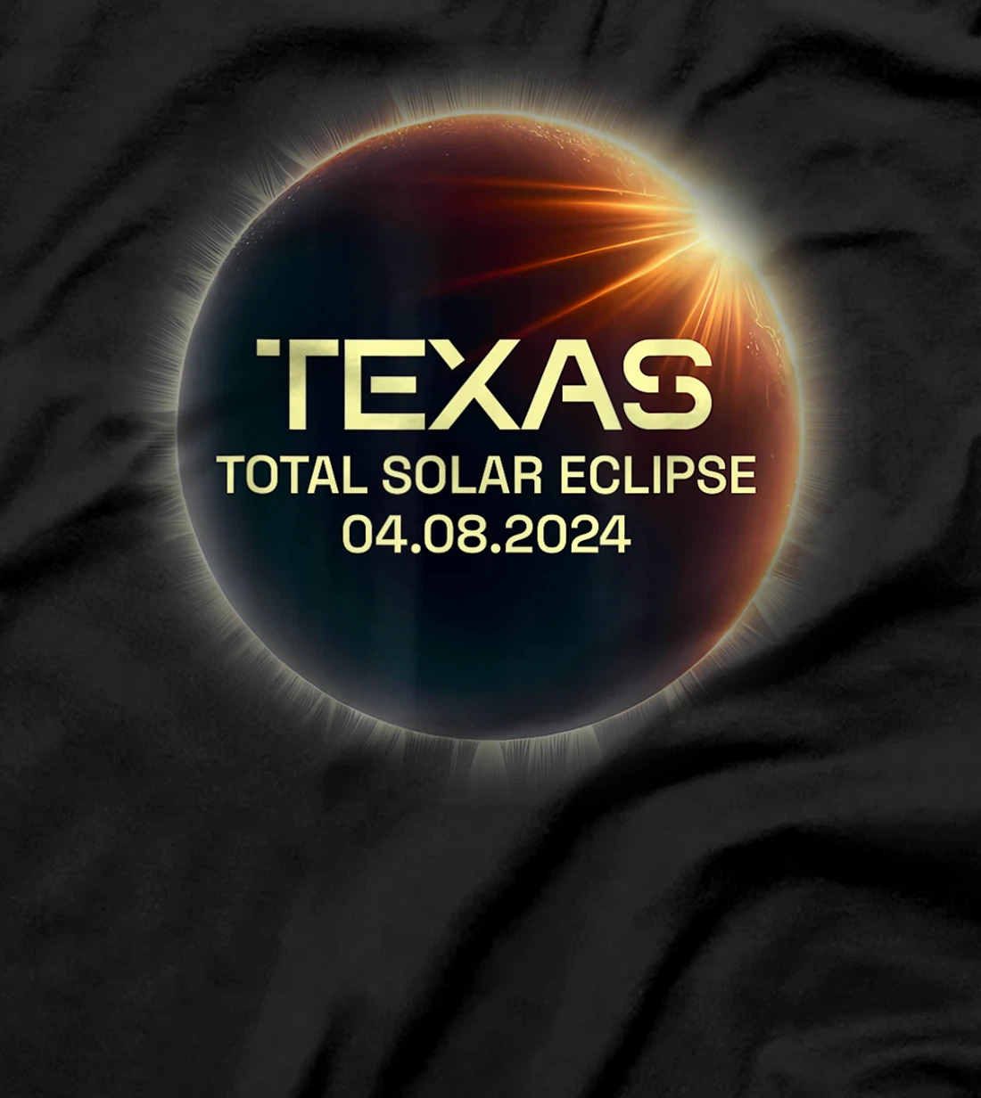 Texas Total Solar Eclipse April 8 2024 Texas Solar Eclipse T-Shirt