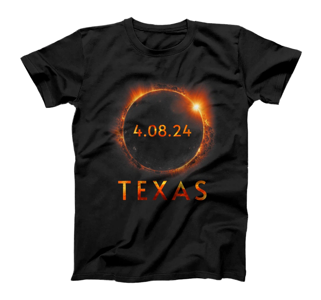Texas Total Solar Eclipse April 8 2024 Texas Solar Eclipse T-Shirt