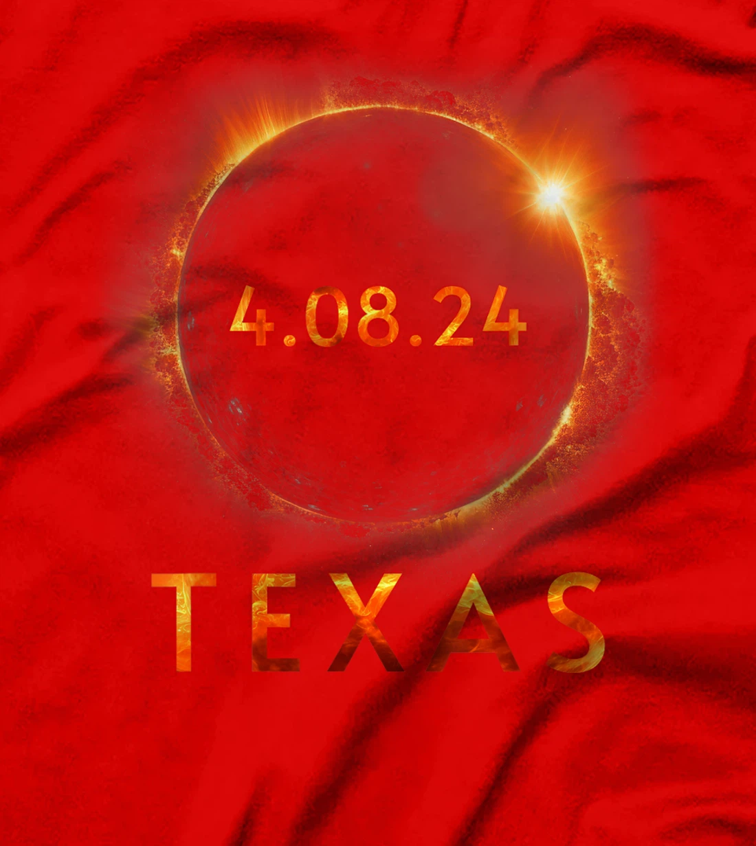 Texas Total Solar Eclipse April 8 2024 Texas Solar Eclipse T-Shirt
