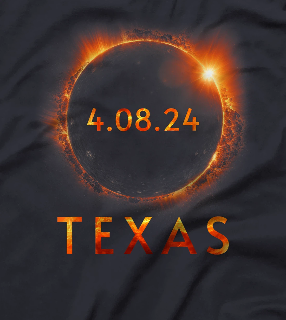 Texas Total Solar Eclipse April 8 2024 Texas Solar Eclipse T-Shirt