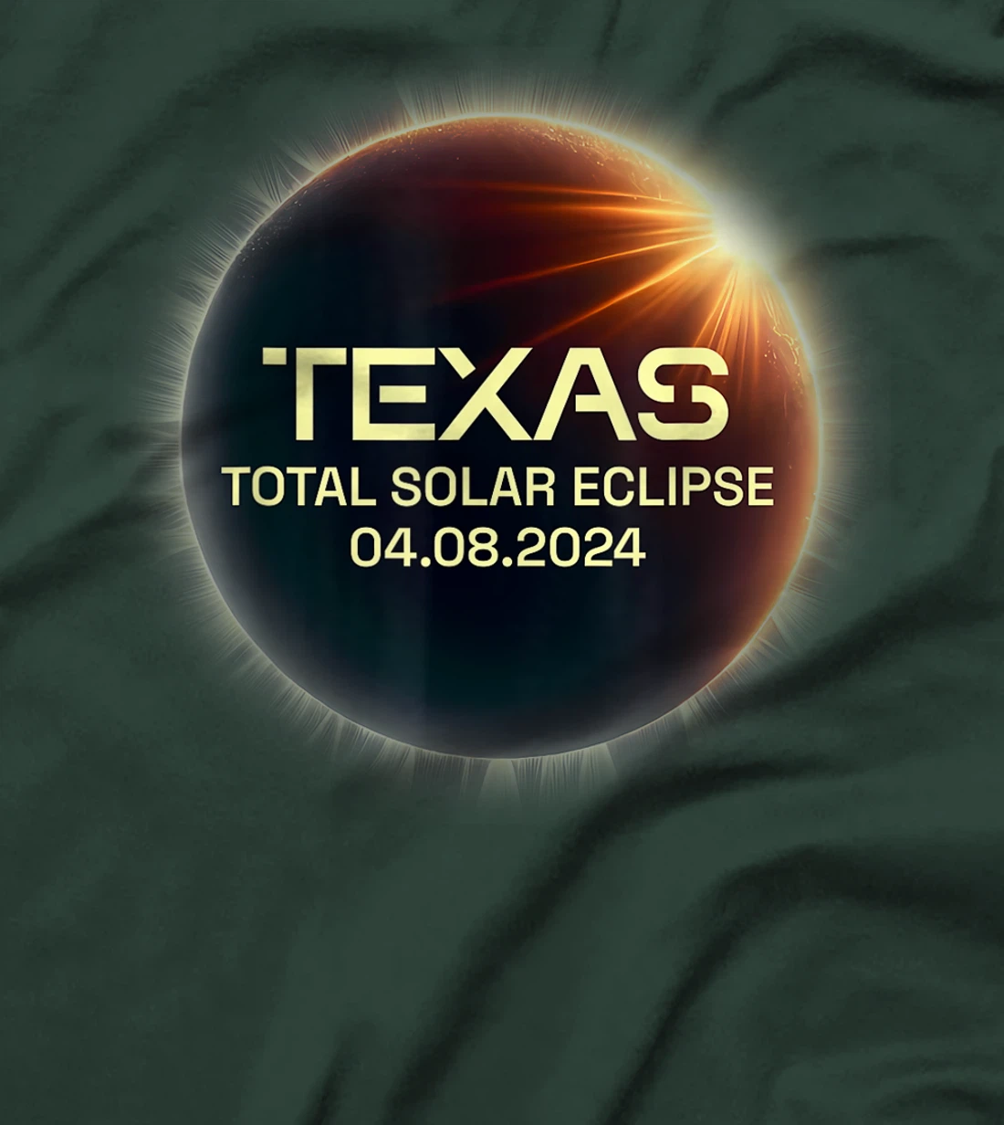 Texas Total Solar Eclipse April 8 2024 Texas Solar Eclipse T-Shirt