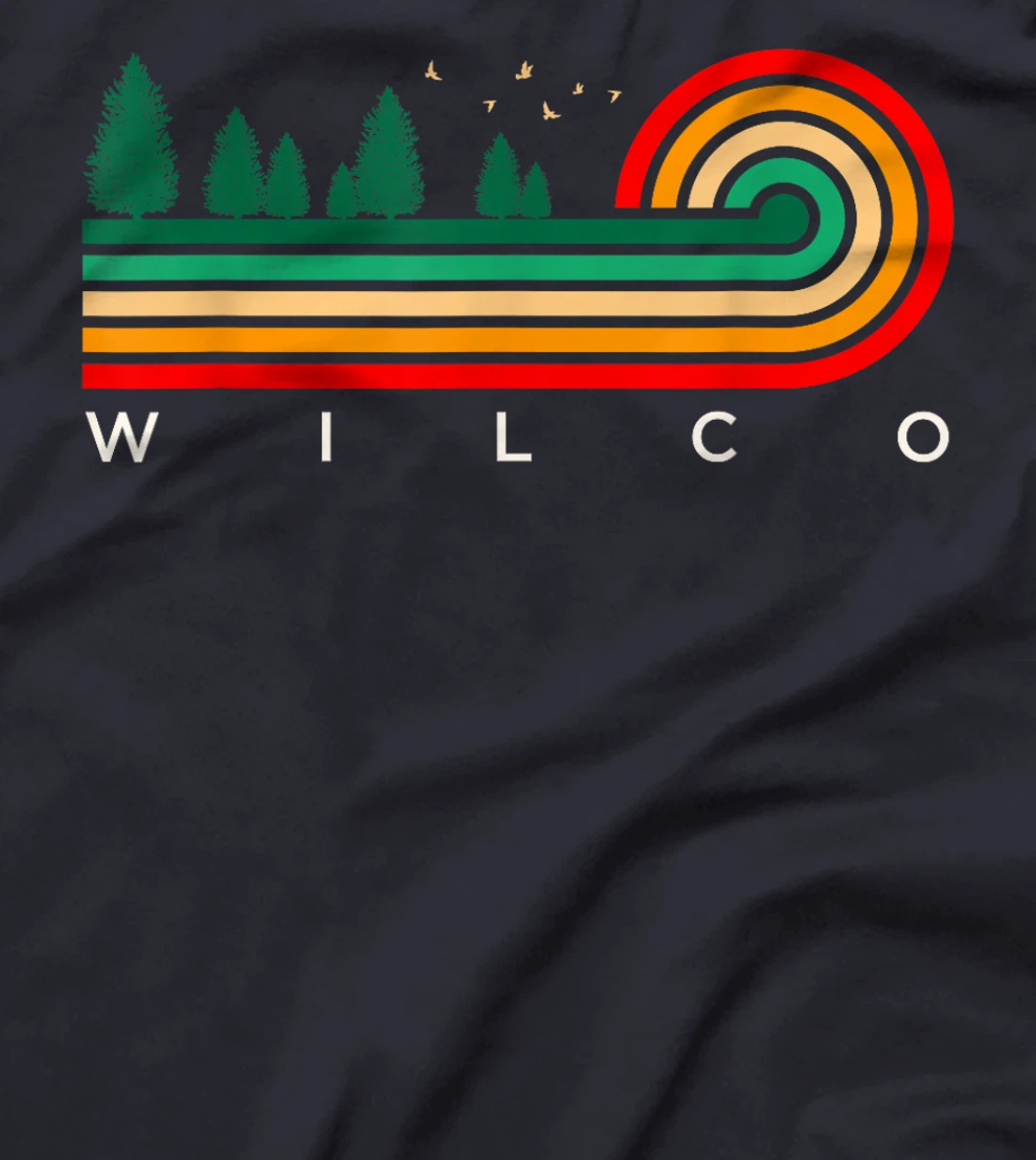 Evergreen Vintage Stripes Wilco, Texas T-Shirt