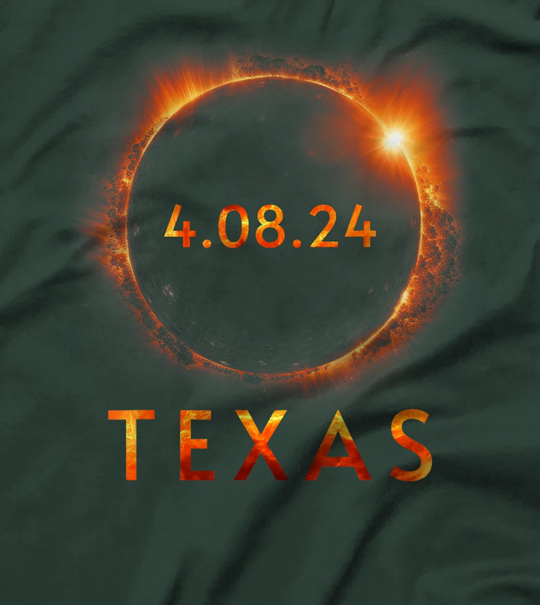 Texas Total Solar Eclipse April 8 2024 Texas Solar Eclipse T-Shirt