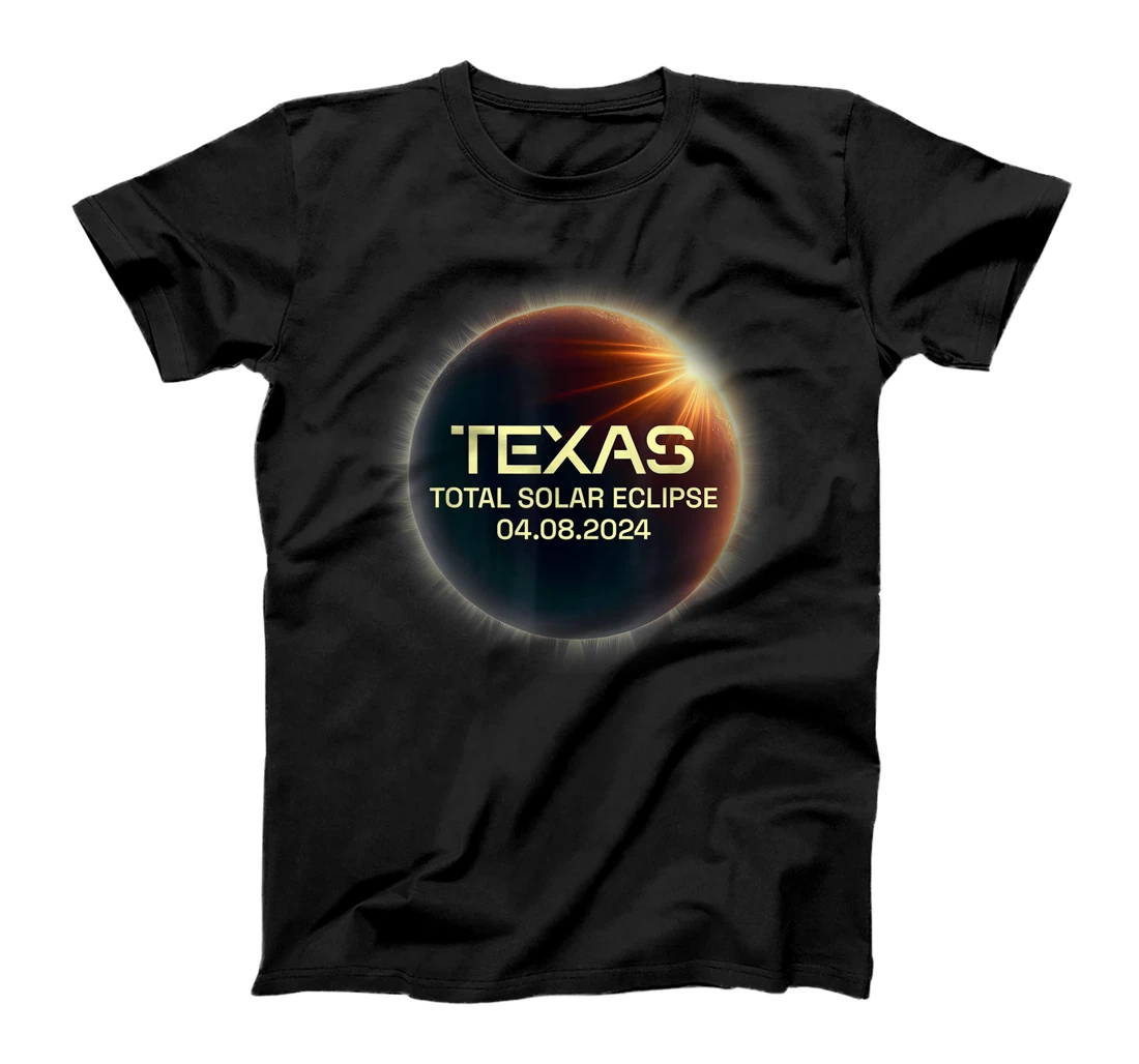 Texas Total Solar Eclipse April 8 2024 Texas Solar Eclipse T-Shirt