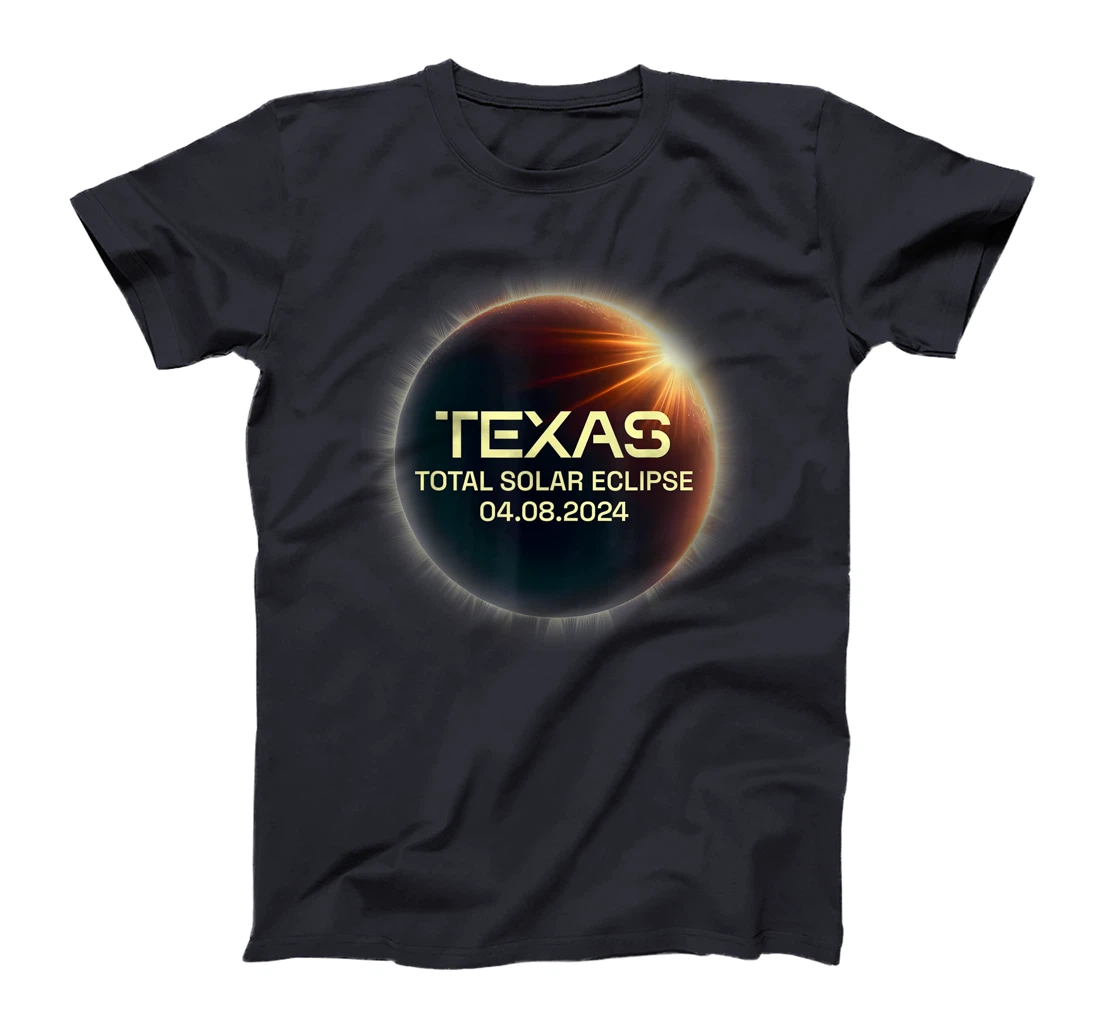 Texas Total Solar Eclipse April 8 2024 Texas Solar Eclipse T-Shirt