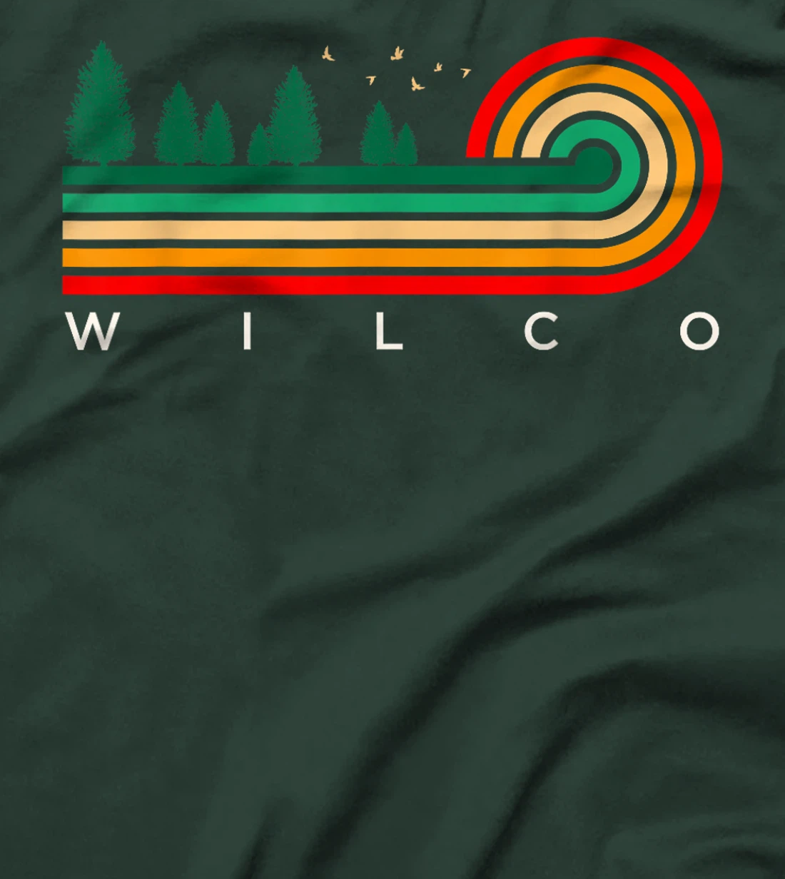 Evergreen Vintage Stripes Wilco, Texas T-Shirt