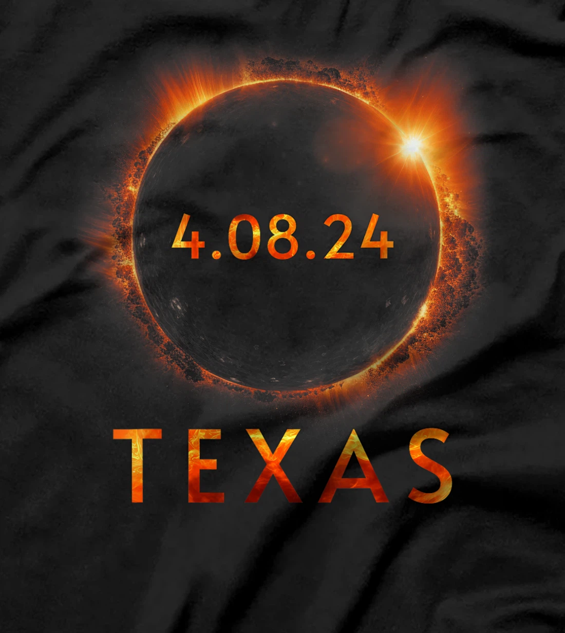 Texas Total Solar Eclipse April 8 2024 Texas Solar Eclipse T-Shirt