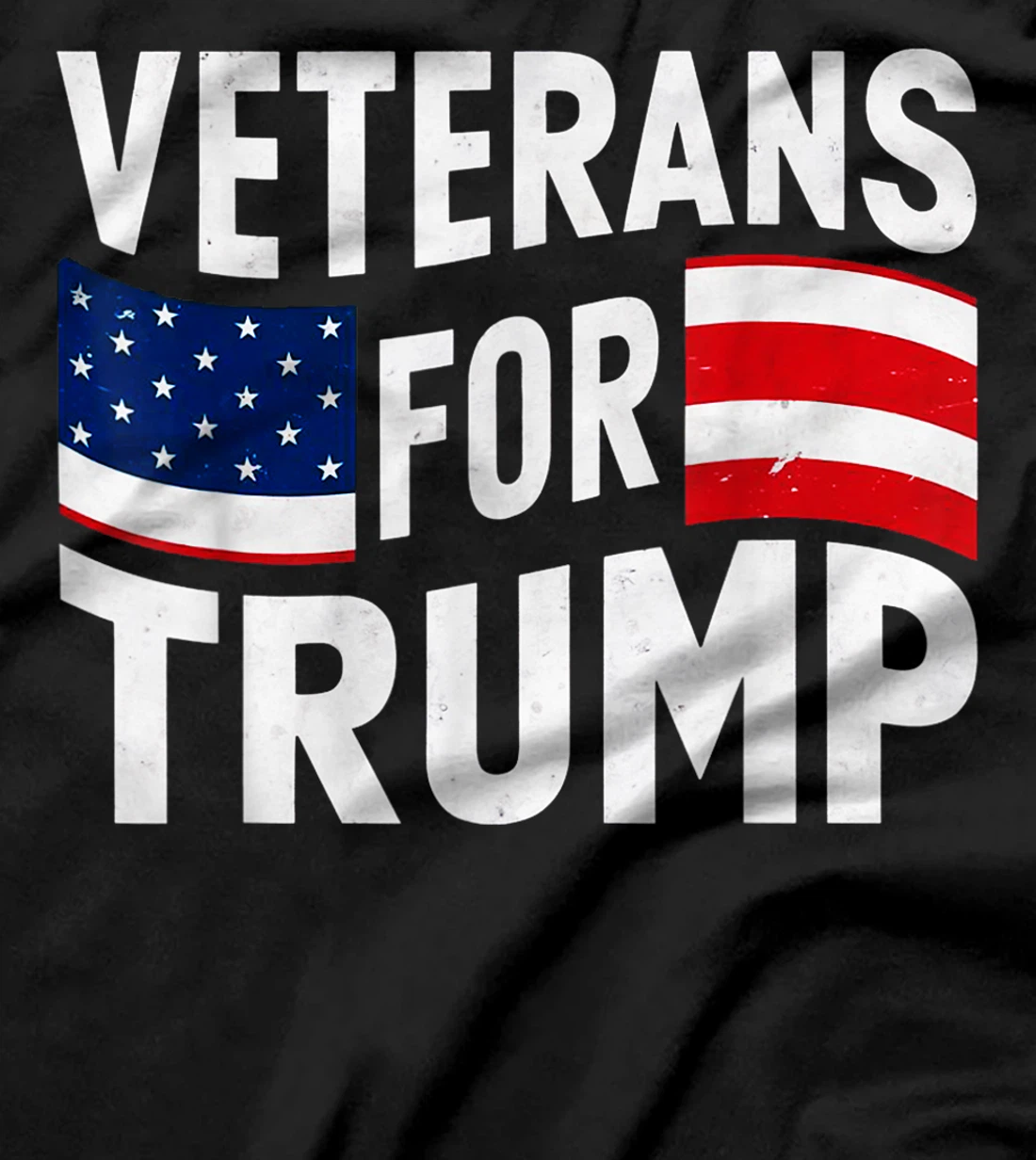 Veterans For Trump 2024 American Flag 4th Of July T-Shirt
