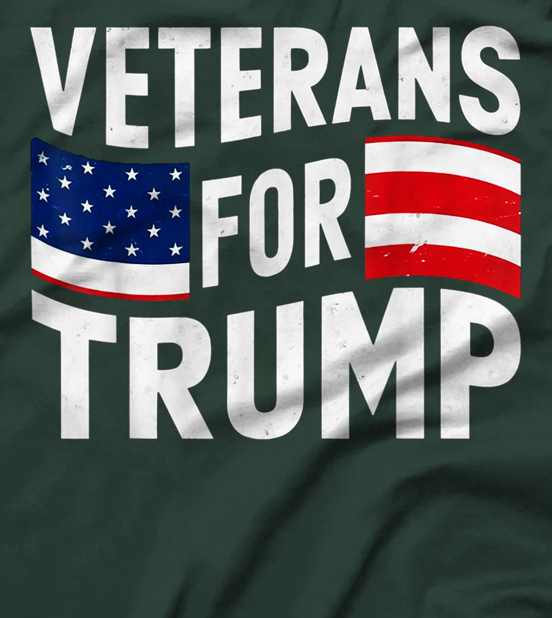 Veterans For Trump 2024 American Flag 4th Of July T-Shirt