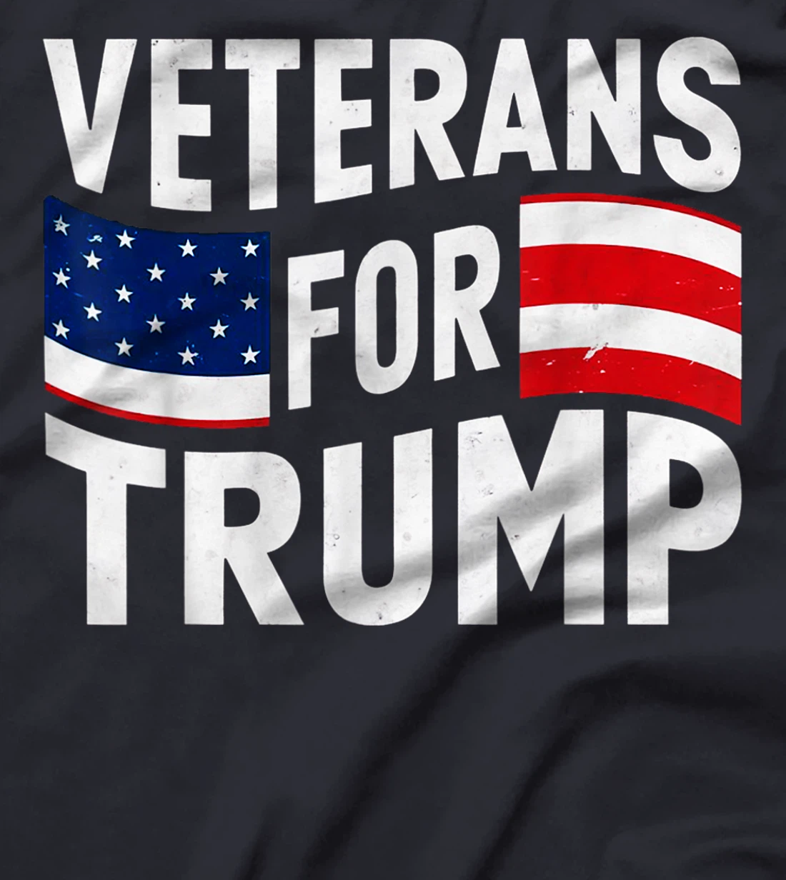Veterans For Trump 2024 American Flag 4th Of July T-Shirt
