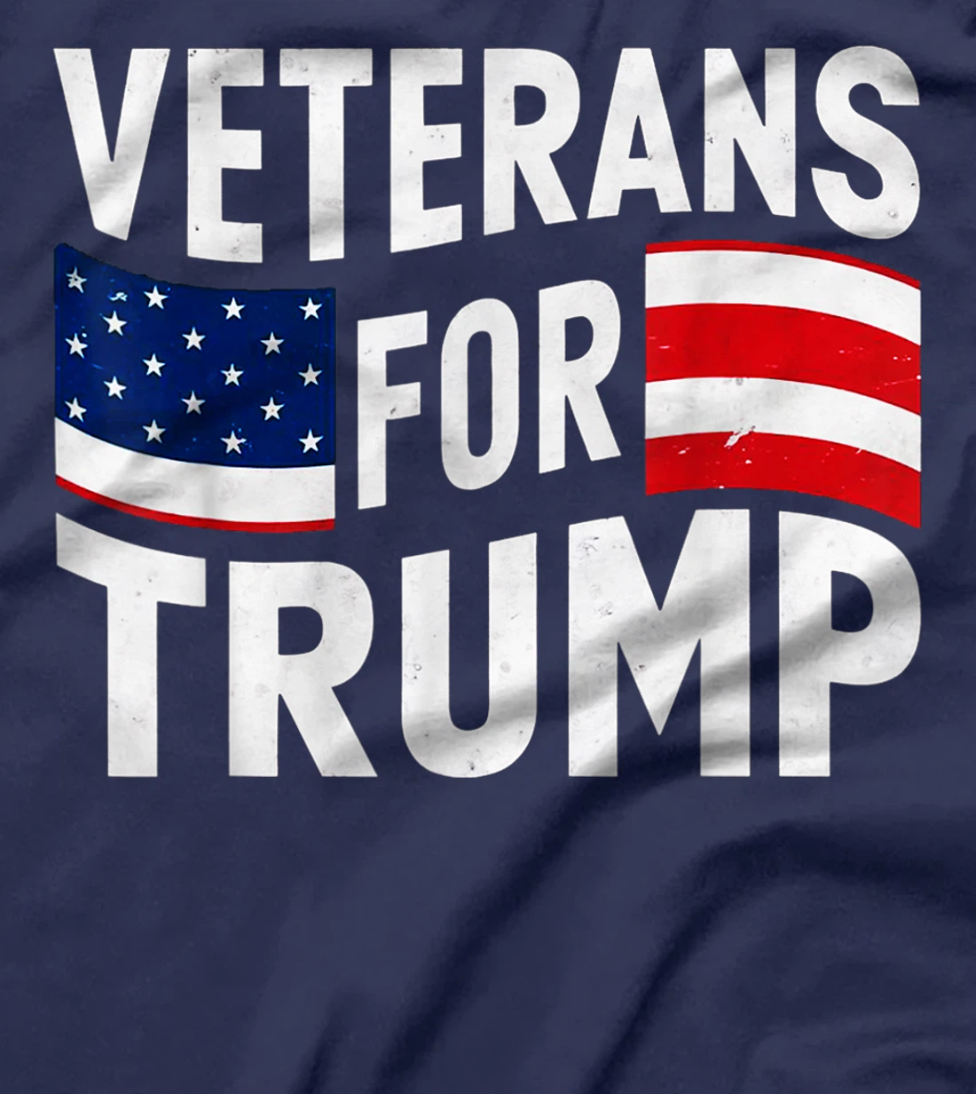 Veterans For Trump 2024 American Flag 4th Of July T-Shirt