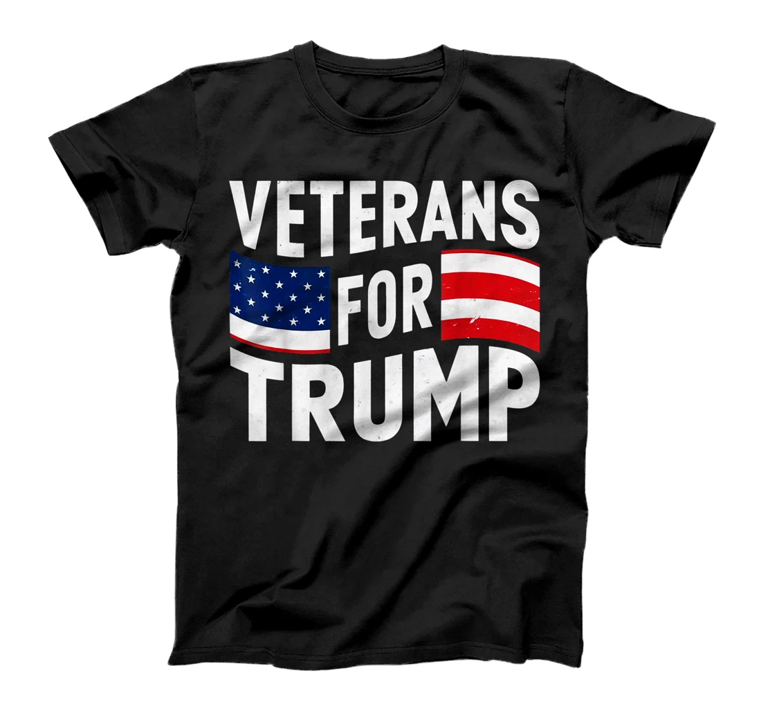 Veterans For Trump 2024 American Flag 4th Of July T-Shirt