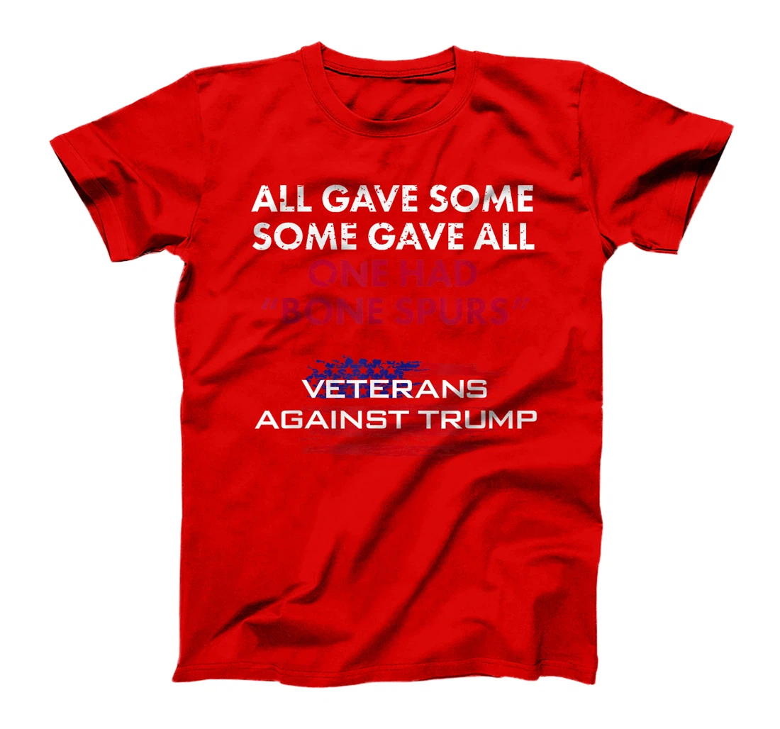 Veterans Anti-Trump Tshirt Draft Dodger Bone Spurs for Vets T-Shirt