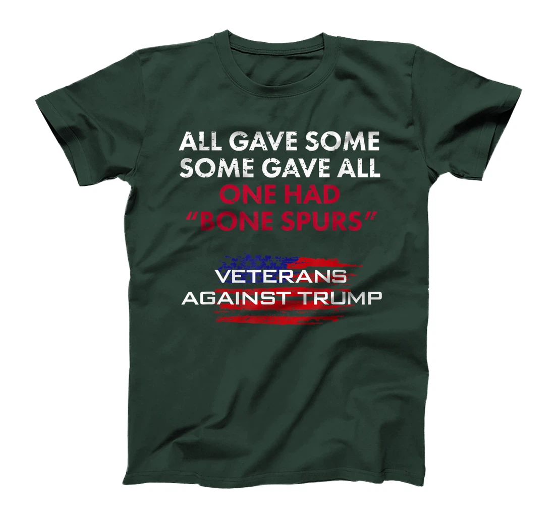 Veterans Anti-Trump Tshirt Draft Dodger Bone Spurs for Vets T-Shirt