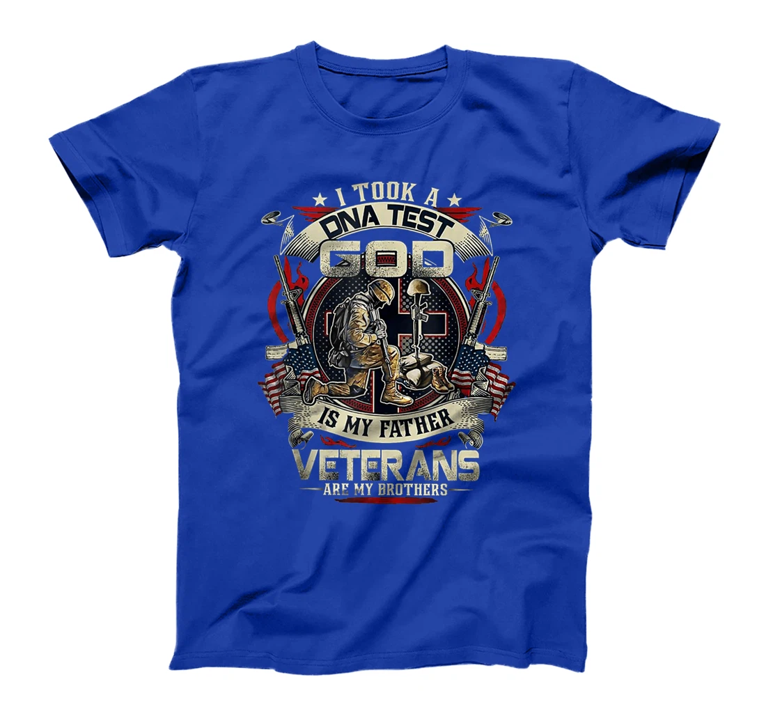 I Took A DNA Test God Is My Father Veterans Brothers T-Shirt