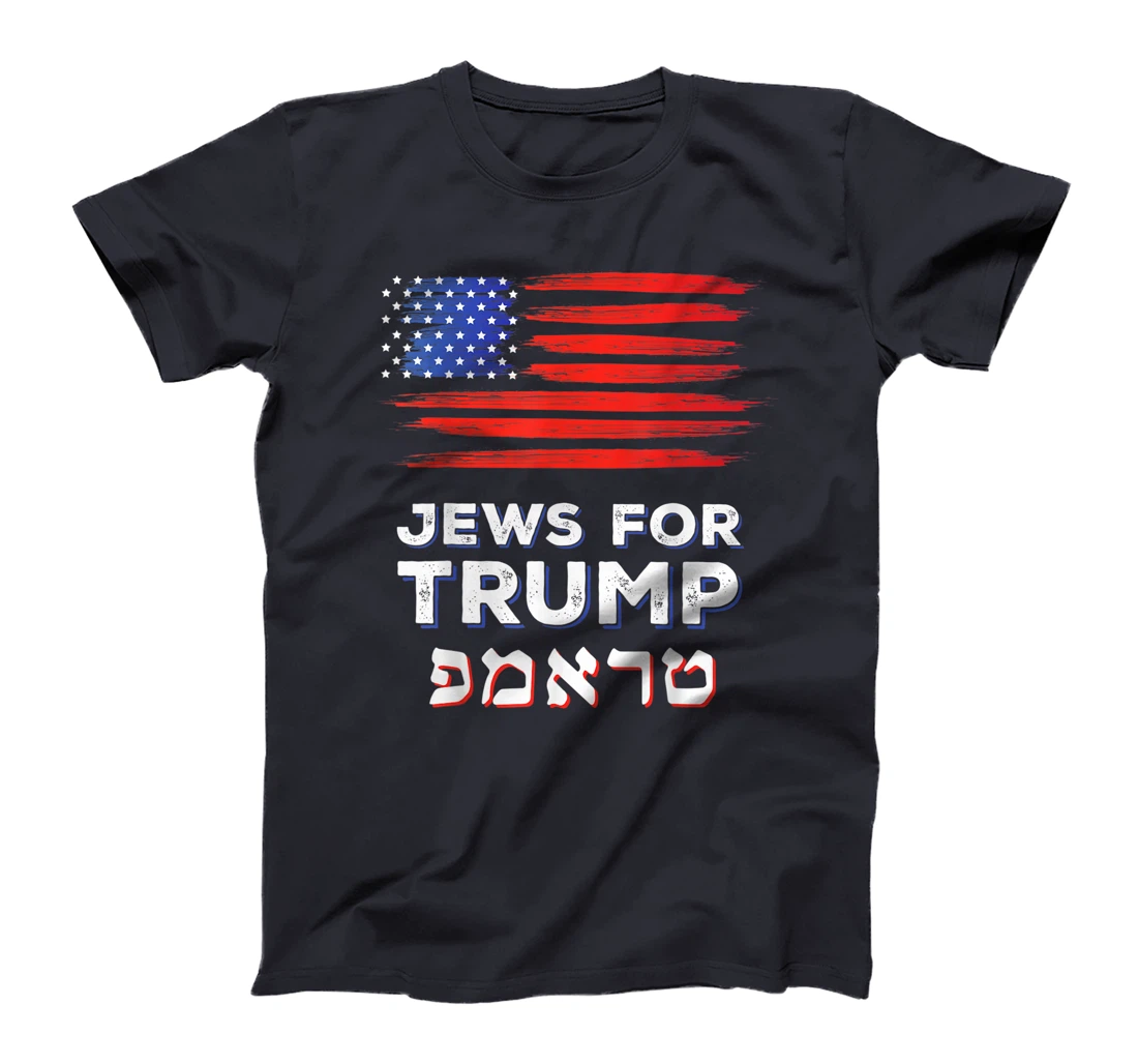 Jews For Trump 2024 Israel USA Hebrew Election Jewish Vote T-Shirt