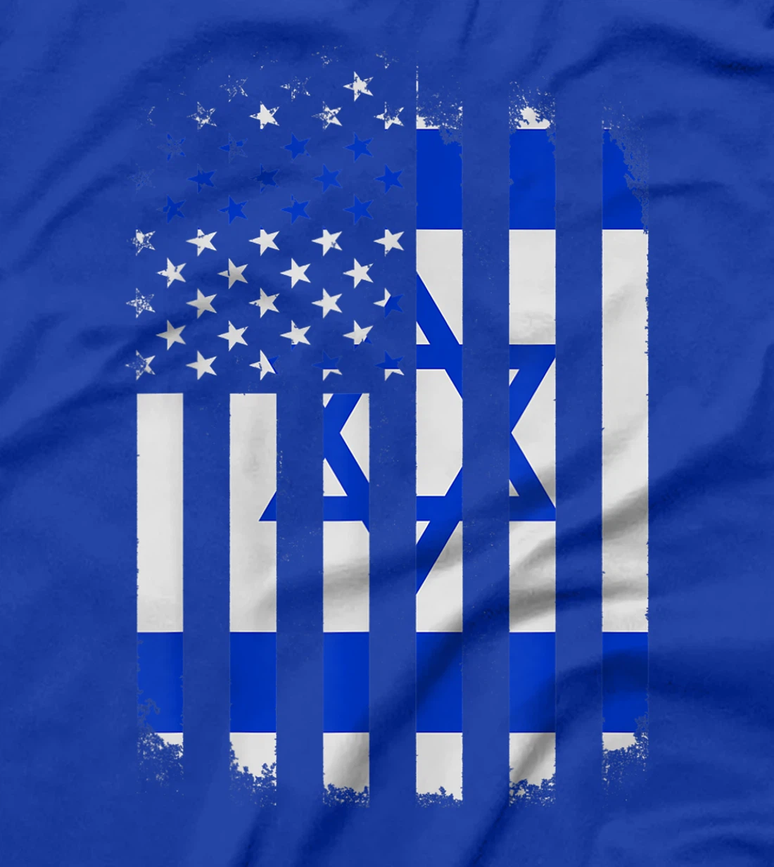 Israel and America Combined Flag - Israeli American T-Shirt