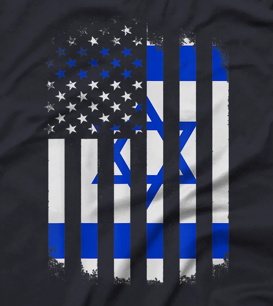 Israel and America Combined Flag - Israeli American T-Shirt
