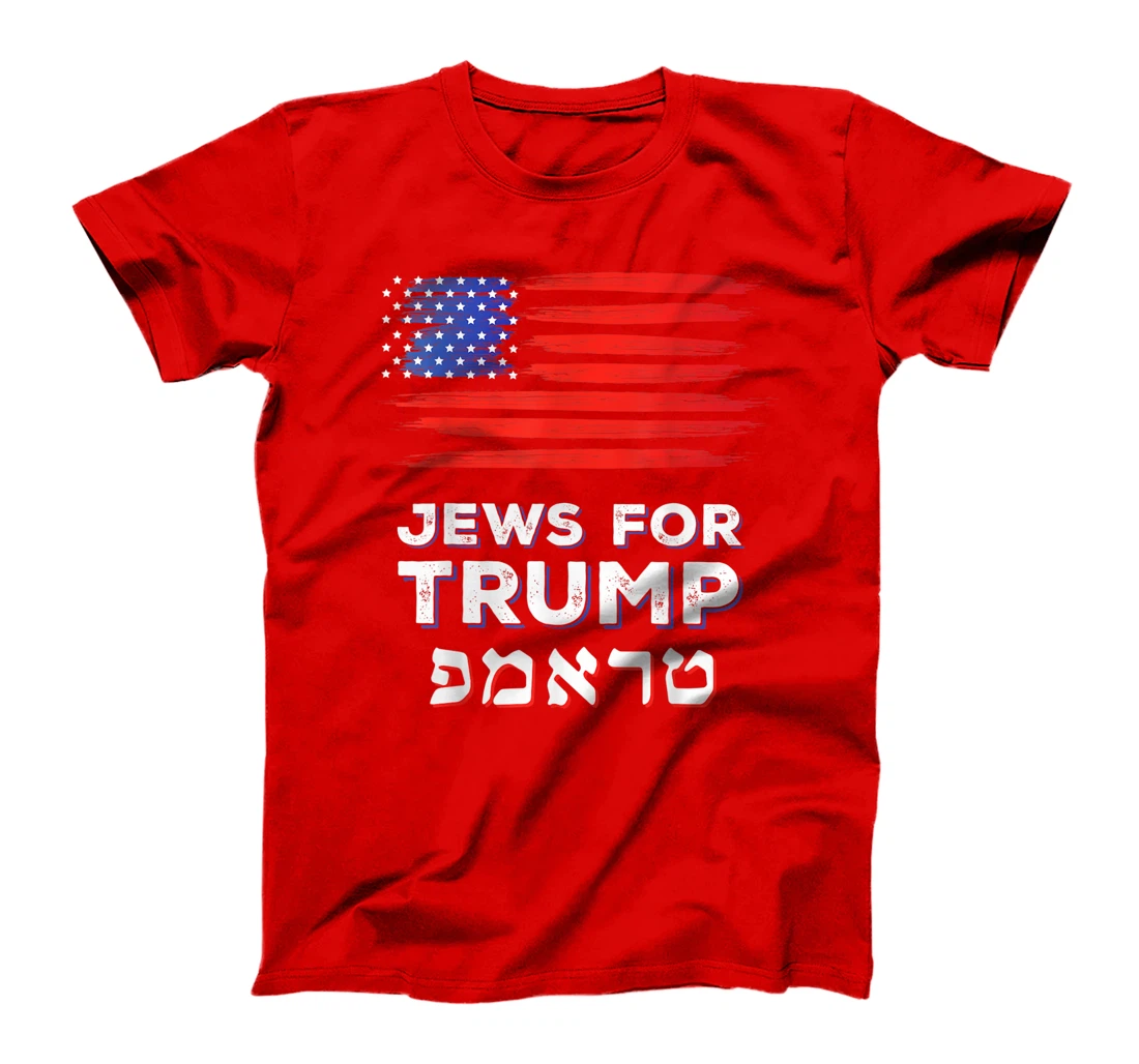 Jews For Trump 2024 Israel USA Hebrew Election Jewish Vote T-Shirt