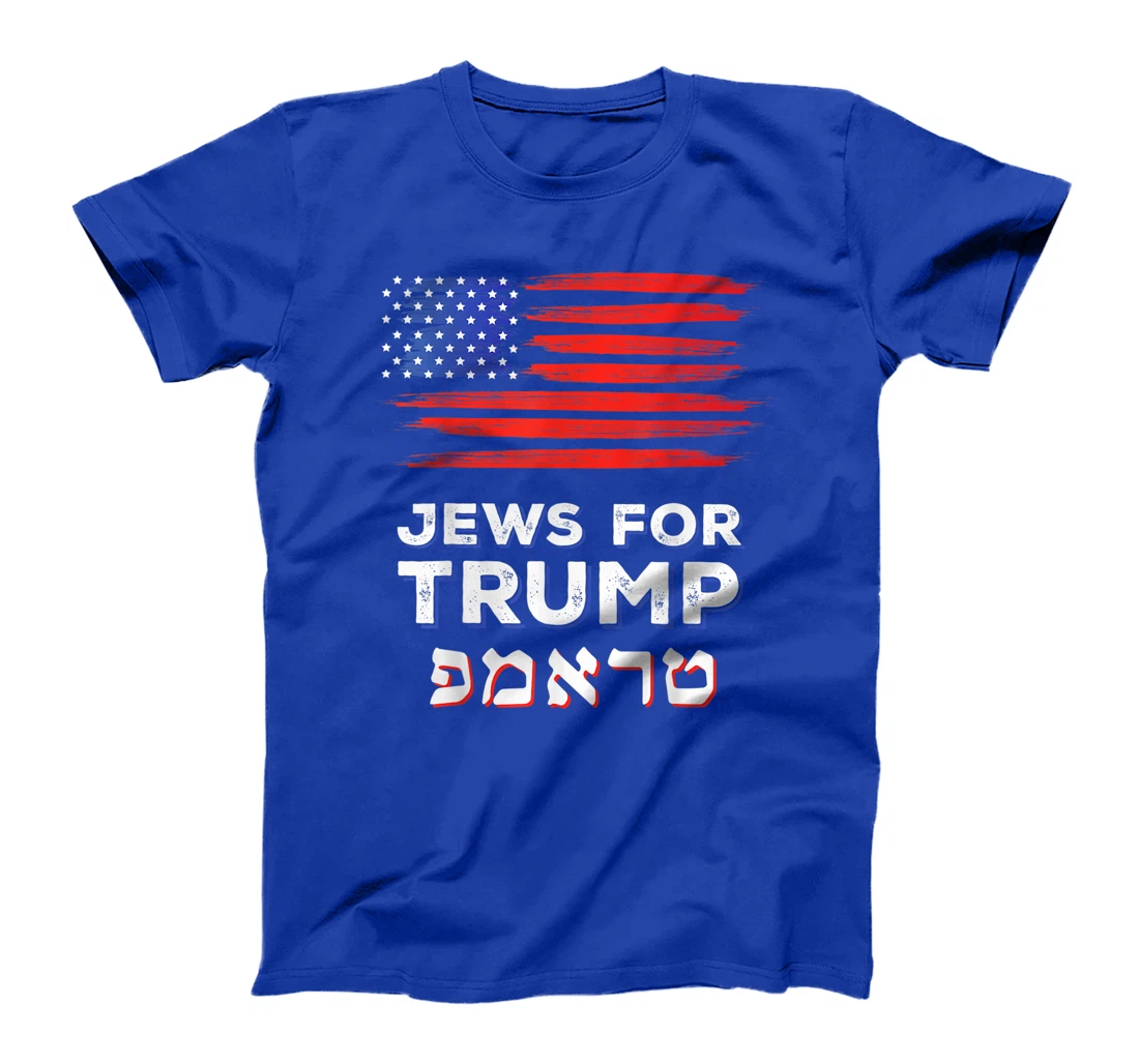 Jews For Trump 2024 Israel USA Hebrew Election Jewish Vote T-Shirt
