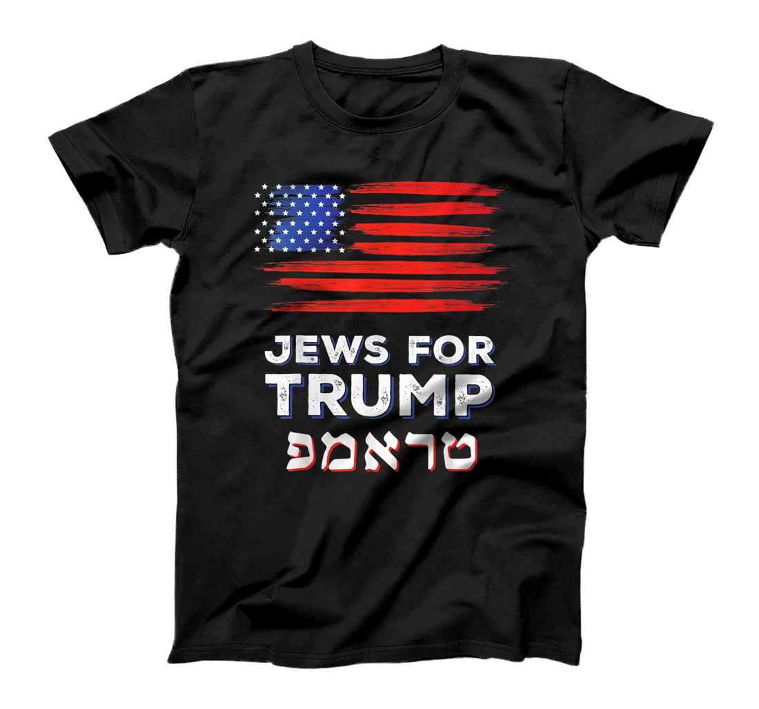 Jews For Trump 2024 Israel USA Hebrew Election Jewish Vote T-Shirt