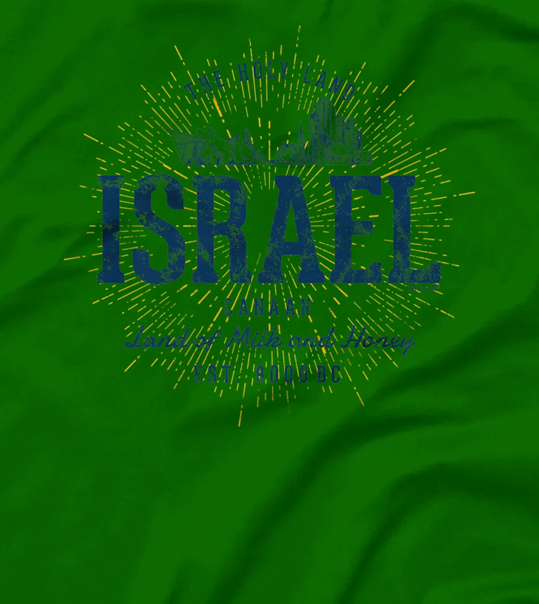 Womens Retro Style Vintage Israel T-Shirt