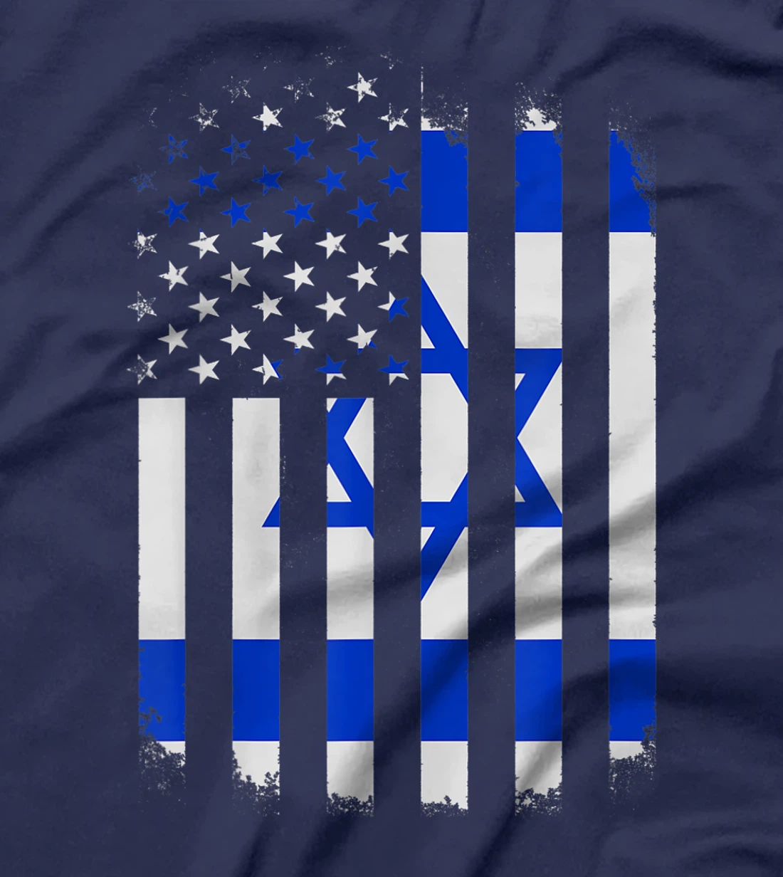 Israel and America Combined Flag - Israeli American T-Shirt