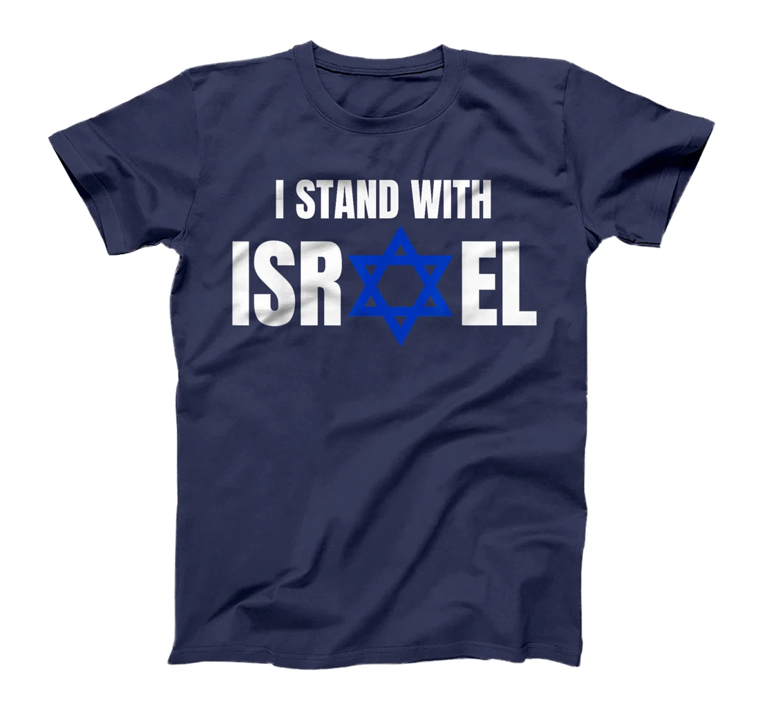 Israel Love Flag I Stand With Israel Heritage Israeli Flag T-Shirt
