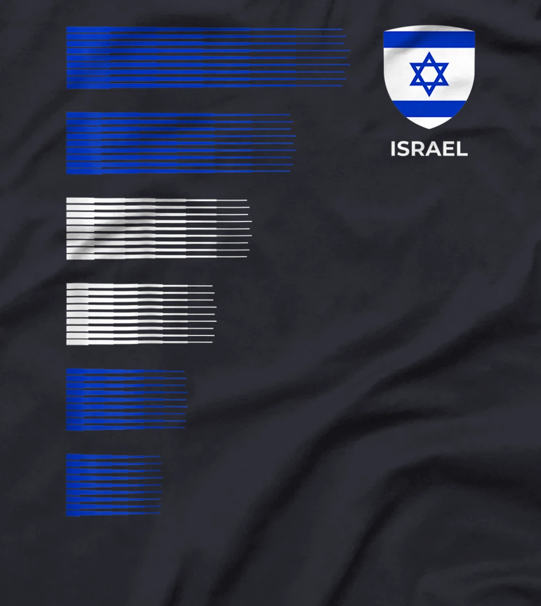 Israel Flag Emblem Patriotic Israeli National Pride T-Shirt