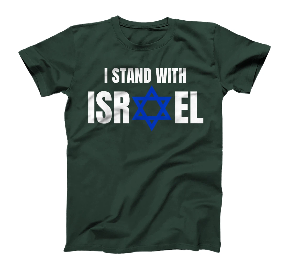 Israel Love Flag I Stand With Israel Heritage Israeli Flag T-Shirt