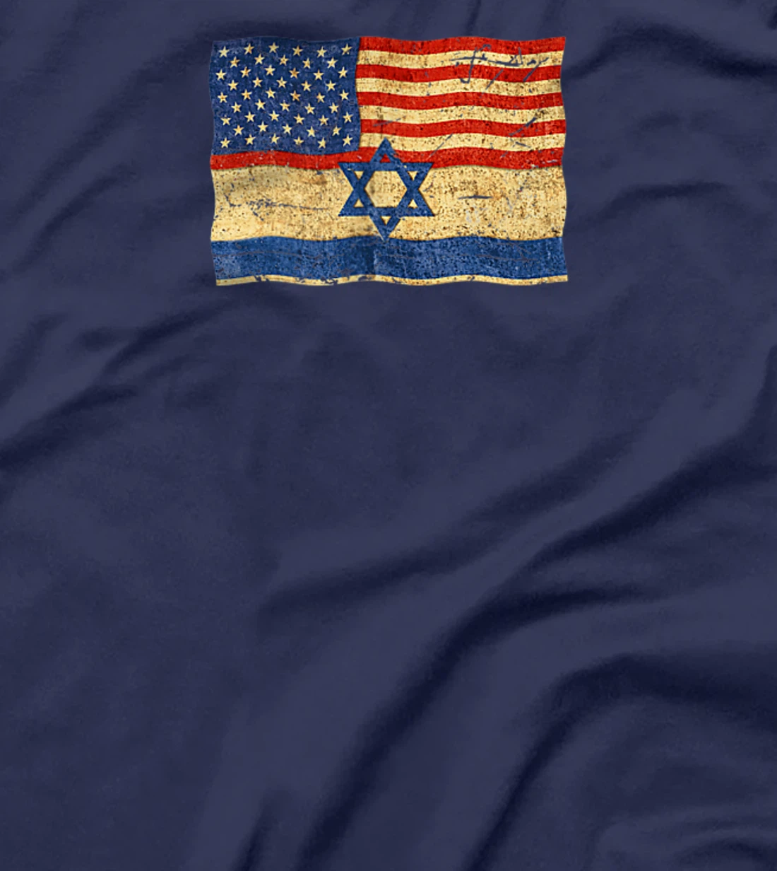 Flag of Israel and flag of USA, Israel Patriotic Gift T-Shirt