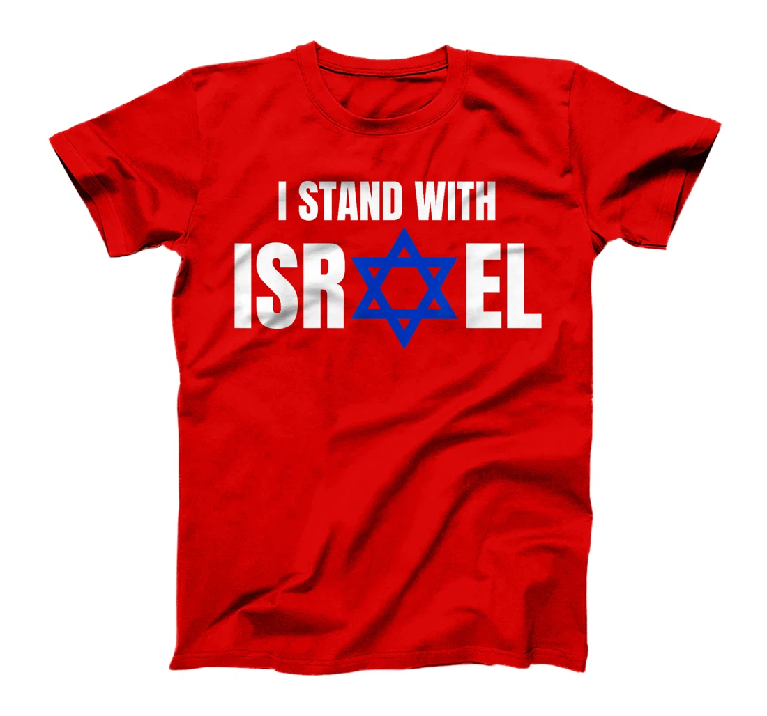 Israel Love Flag I Stand With Israel Heritage Israeli Flag T-Shirt