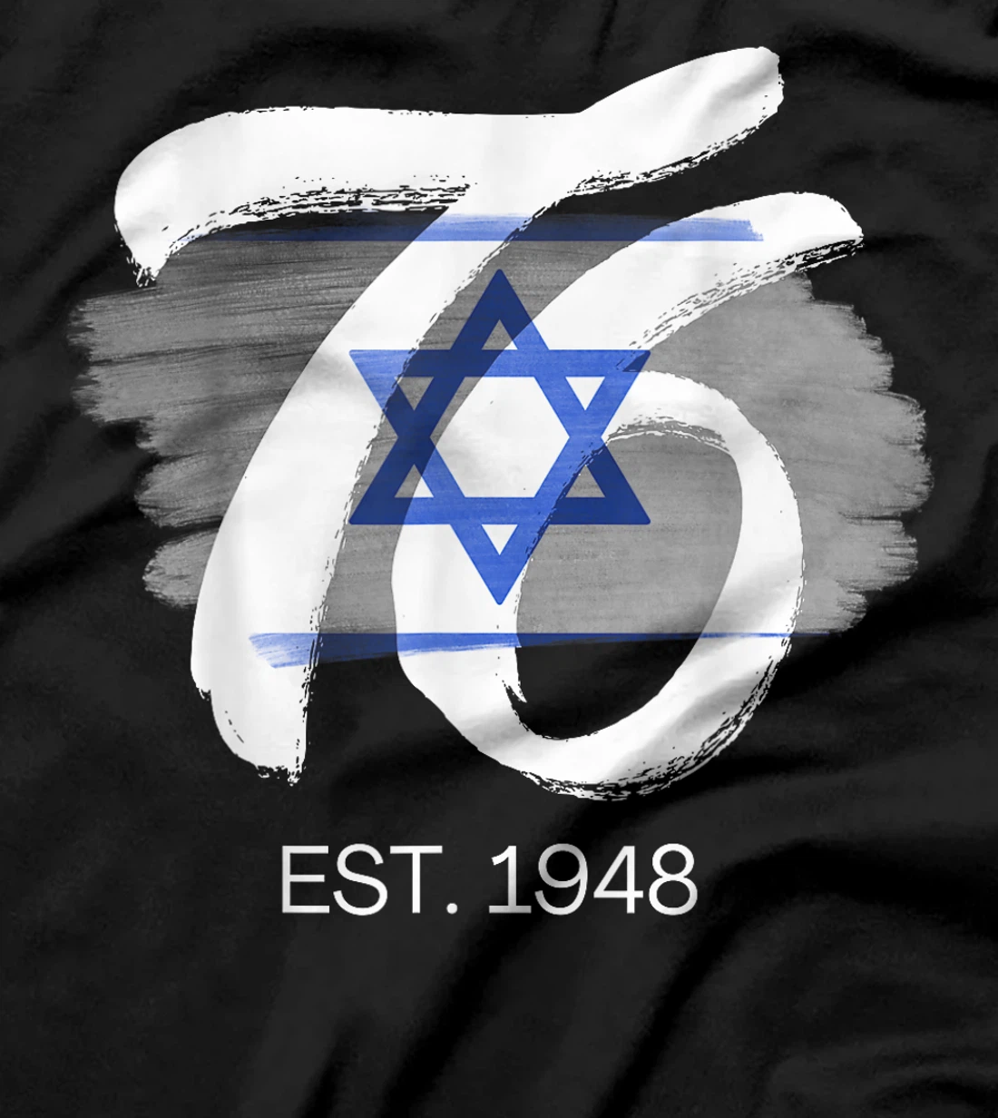 Yom Haatzmaut 76 Israel at 76 Israeli Flag Independence Day T-Shirt