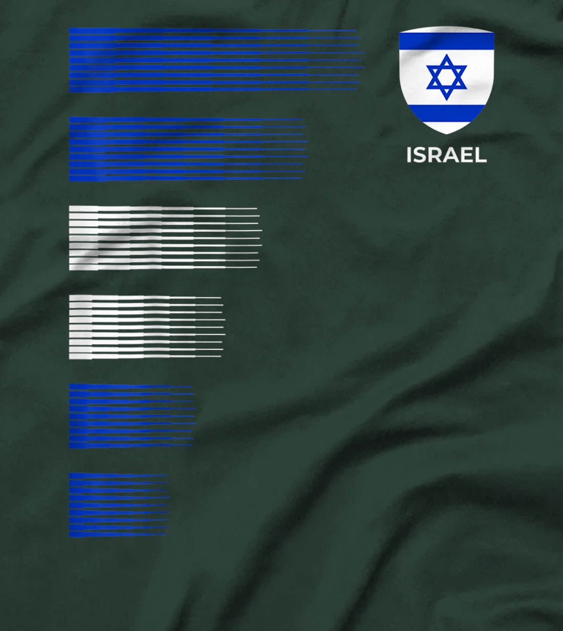 Israel Flag Emblem Patriotic Israeli National Pride T-Shirt