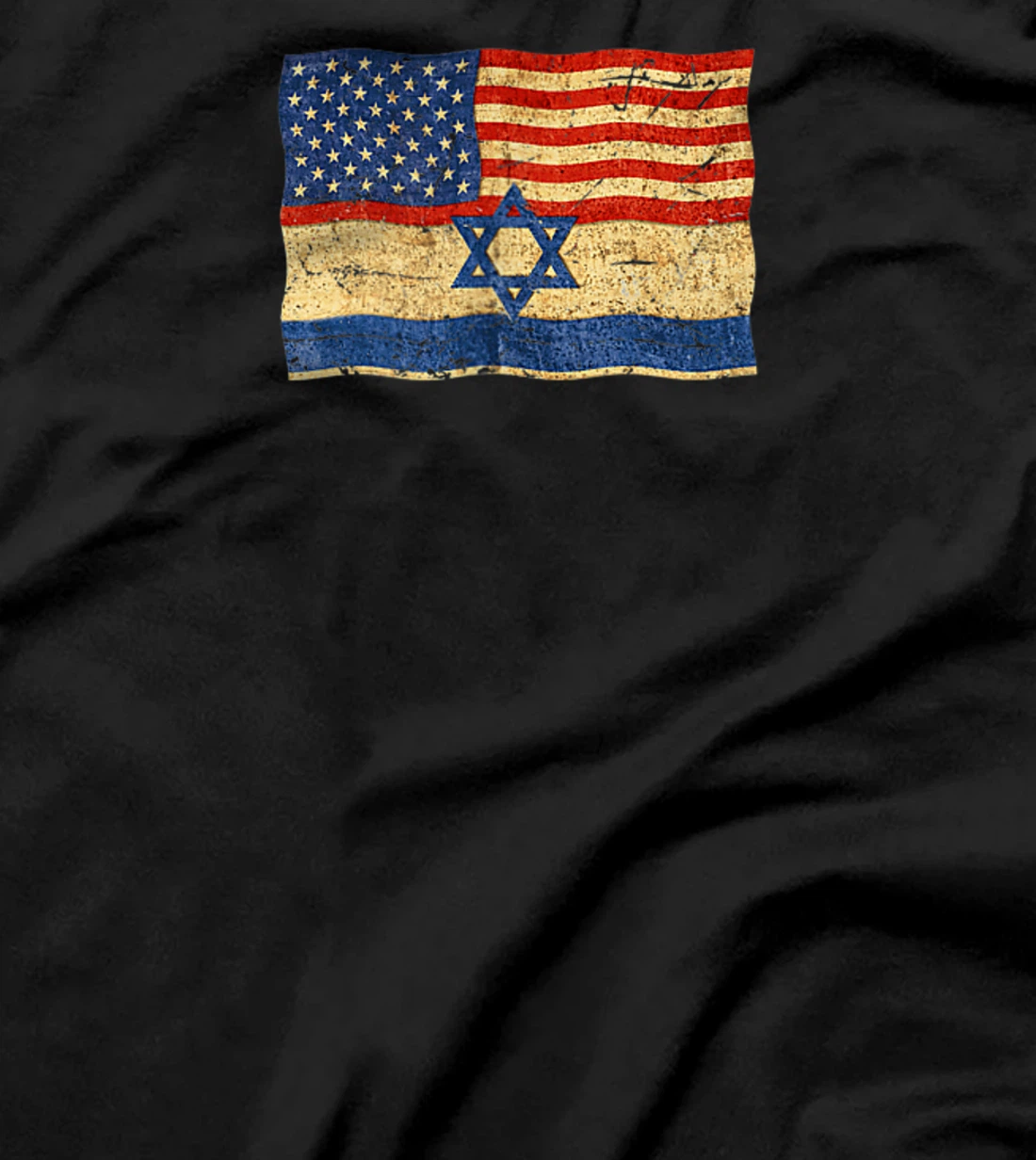 Flag of Israel and flag of USA, Israel Patriotic Gift T-Shirt