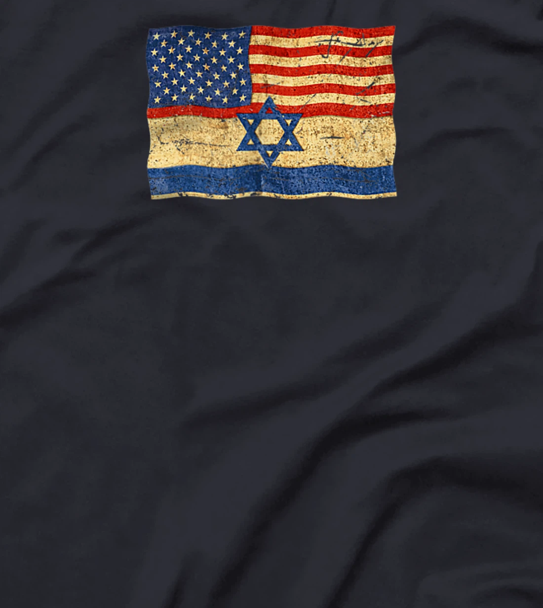 Flag of Israel and flag of USA, Israel Patriotic Gift T-Shirt
