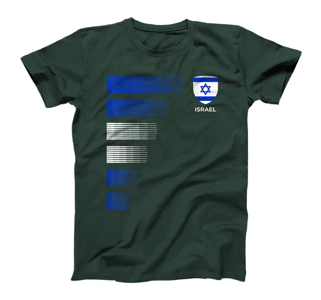 Israel Flag Emblem Patriotic Israeli National Pride T-Shirt