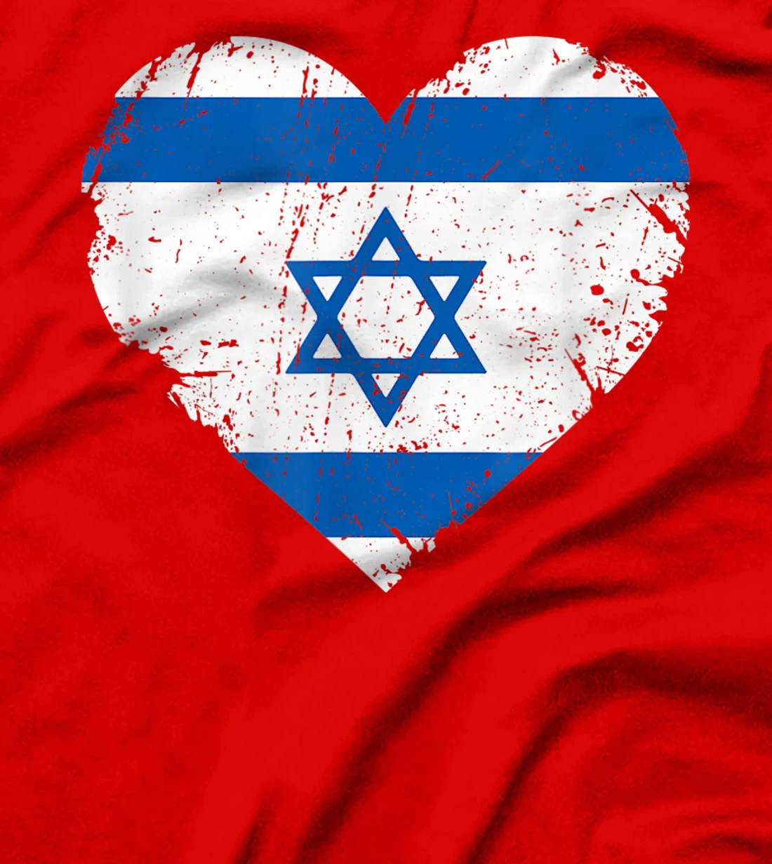 I Heart Israel Israeli Flag Jewish Art Gifts for Jew Support T-Shirt