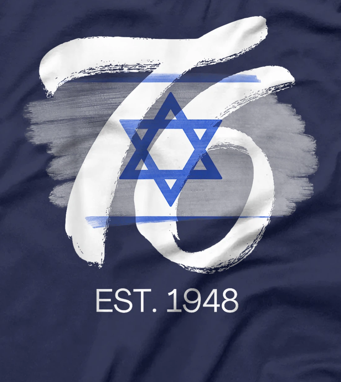 Yom Haatzmaut 76 Israel at 76 Israeli Flag Independence Day T-Shirt