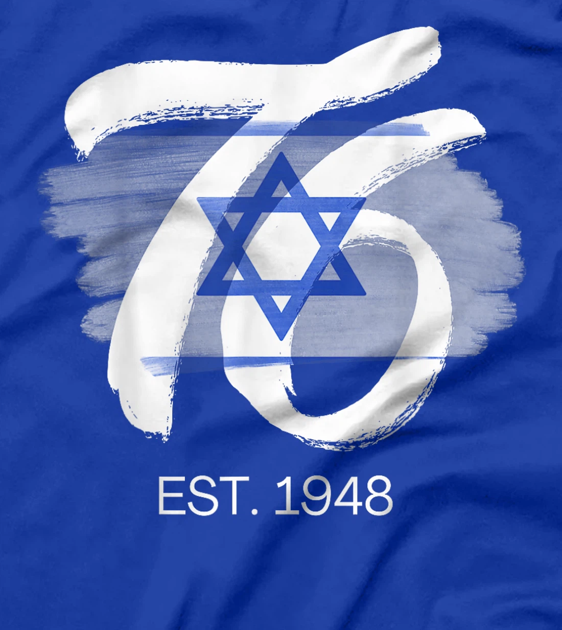 Yom Haatzmaut 76 Israel at 76 Israeli Flag Independence Day T-Shirt