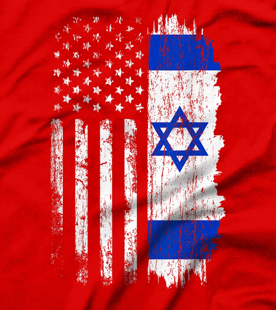 Israeli American Flag - Pride Israel USA Israeli Tee Shirt T-Shirt