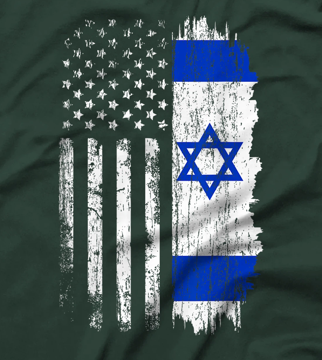 Israeli American Flag - Pride Israel USA Israeli Tee Shirt T-Shirt