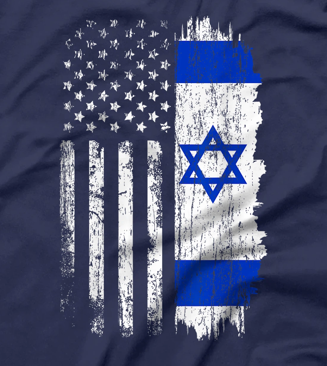 Israeli American Flag - Pride Israel USA Israeli Tee Shirt T-Shirt