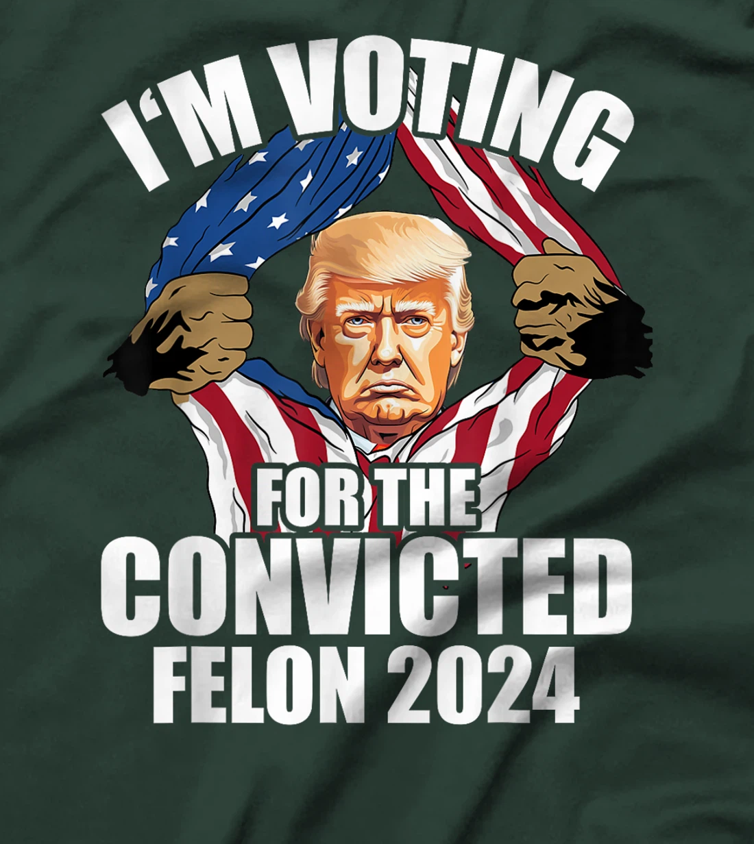 I'm Voting Convicted Felon Trump 2024 T-Shirt