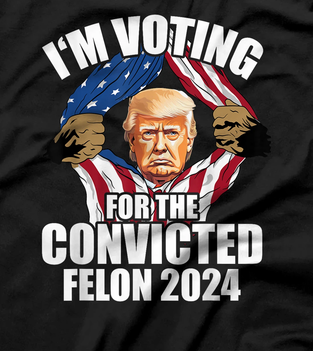 I'm Voting Convicted Felon Trump 2024 T-Shirt