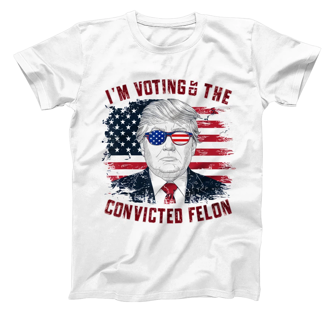 Retro Trump 2024 Convicted Felon, I'm Voting Convicted Felon T-Shirt