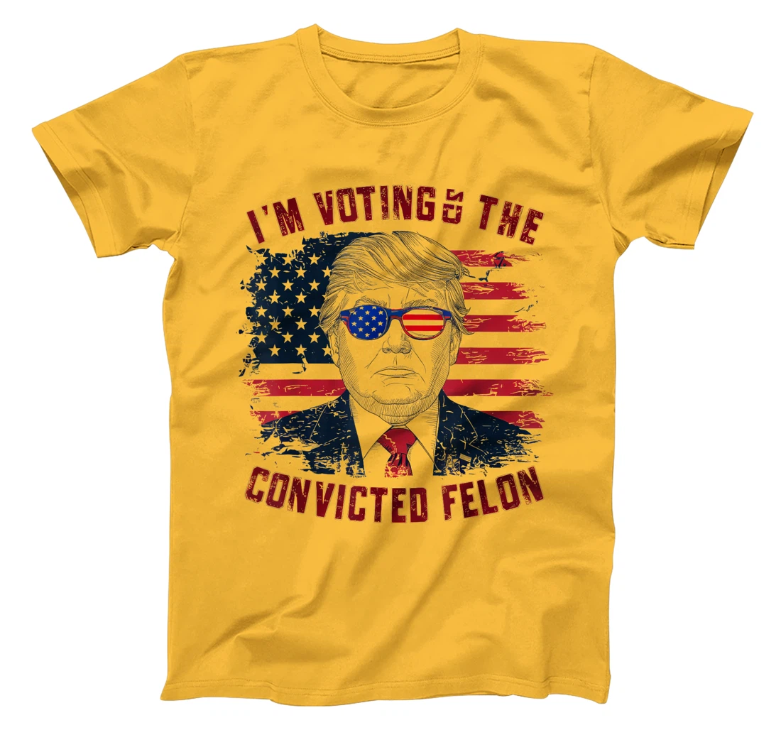 Retro Trump 2024 Convicted Felon, I'm Voting Convicted Felon T-Shirt