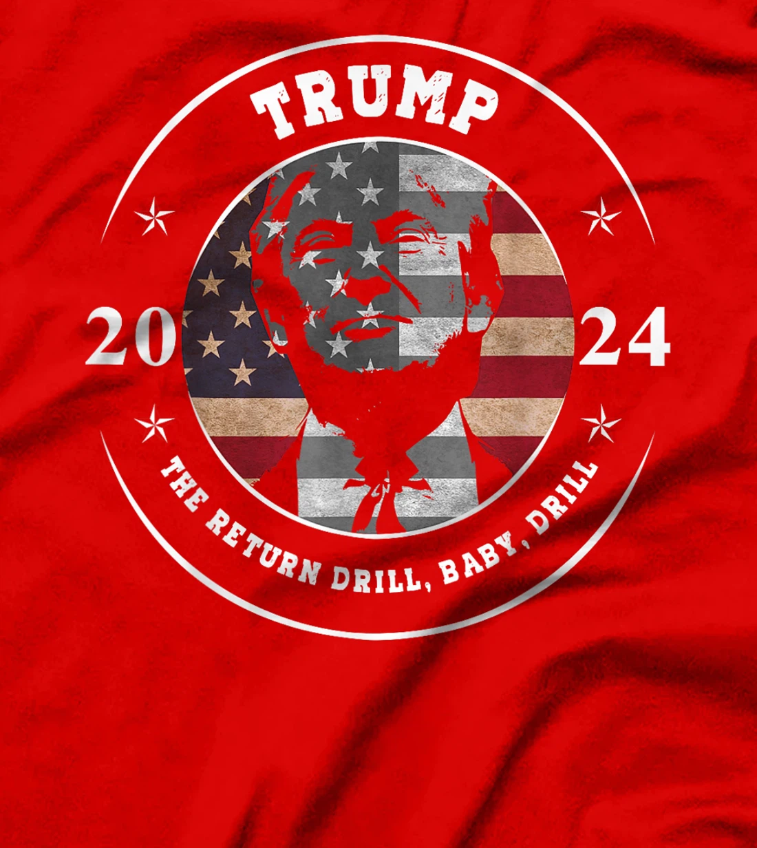 Trump Shirt Drill Baby Drill US Flag Republican 4th Of July T-Shirt